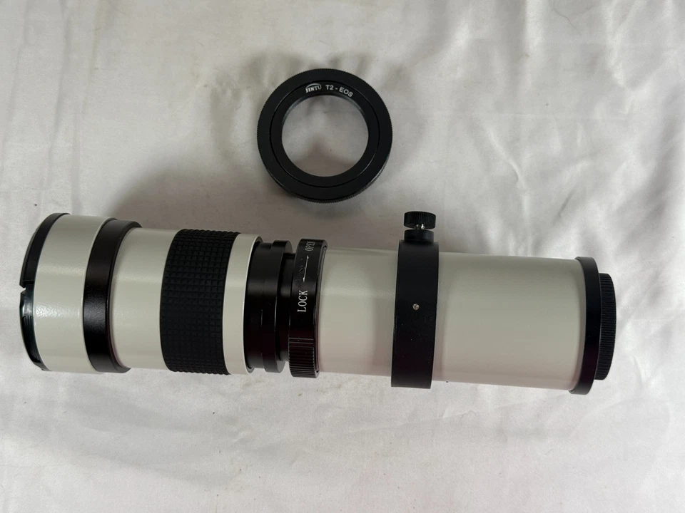 420-800mm f/8.3-16 Super Telephoto Zoom MF Lens & T2 for EOS 5D3 800D 70D - Image 1 of 1