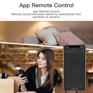 Mini PassThrough Smart Switch for Traditional Wall Switch Boxes EU/UK Market - Photo 1/12