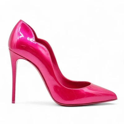 Christian Louboutin Hot Chick Patent Leather Pumps Hot Pink EU 39 US 8.5 - $895 - Image 1 of 4