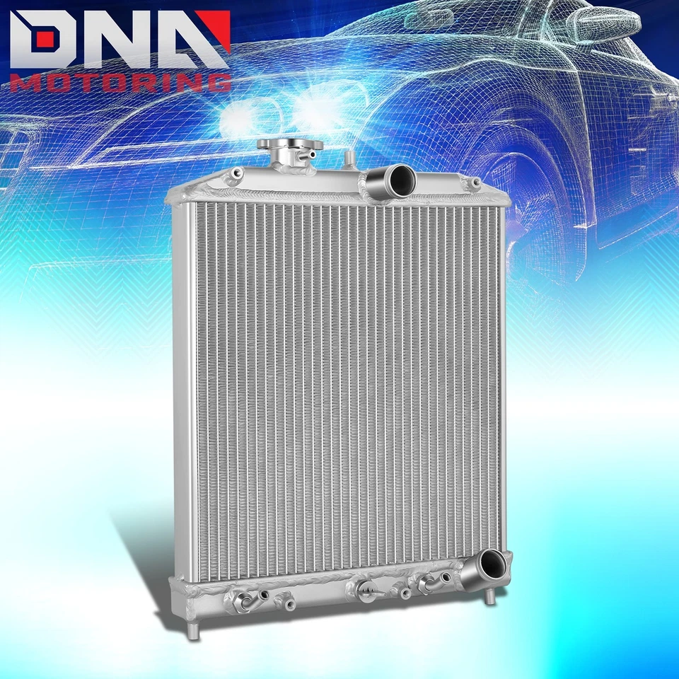 PARA 1992-2000 CIVIC/DEL SOL 1991-2001 INTEGRA AT/MT RADIADOR COMPLETO DE ALUMINIO DE 2 FILAS Foto 1 de 4