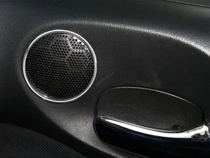 Fits Opel Zafira 1999-2005 Polierte Aluminiumringe für Türhochtöner-Lautsprecher - Picture 1 of 5
