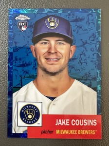 2022 Topps Chrome Platinum Anniversary JAKE COUSINS RC BLUE TOILE /199