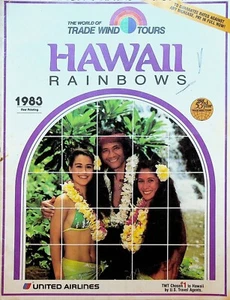 Hawaii Rainbows 1983 Travel Booklet United Airlines - Picture 1 of 3