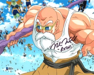 MIKE MCFARLAND SIGNED 8x10 PHOTO VOICE OF ROSHI DRAGON BALL Z RARE BECKETT BAS - Bild 1 von 2