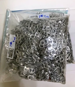 Aluminum Can Pull Tabs, 3#+ Silver - Picture 1 of 2