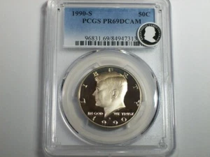 1990-S Kennedy Half Dollar   PCGS PR-69 Deep Cameo     SN6247 - Picture 1 of 4