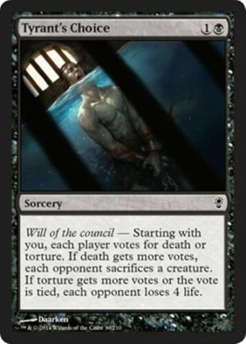 4 Tyrant's Choice - M-NM - Conspiracy - SPARROW MAGIC - mtg 4x x4 - Image 1 of 1