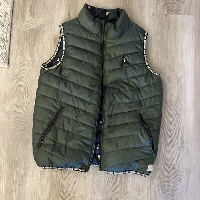 SCOTCH & SODA Reversible, ￼Vest Green Girls  Size 12 Lightweight Zip closure - Image 1 of 4