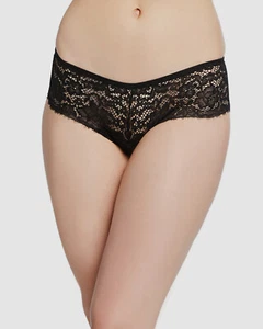 $38 Cosabella Women's Black Pret a Porter Lace Boyshorts Panty Size Medium - Picture 1 of 3