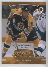 2002 ITG Be A Player First Edition Suffolk Downs II Boston /10 Joe Thornton #159