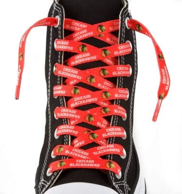 Chicago Blackhawks 54'' Shoe Laces - 1 Pair NHL Laceups  - Image 1 of 2