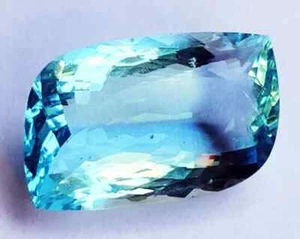 Schöner Aquamarin 68,60 ct ausgefallene Form lose Edelstein zertifiziert - Bild 1 von 8