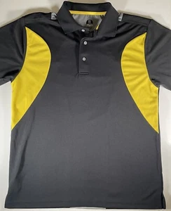 PGA Pro Series Golf Poloshirt Herren Medium Schwarz Gelb Kurzarm Neu mit Etikett Active - Bild 1 von 11