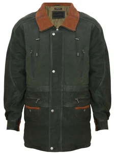 Chaqueta Parka Clásica Verde Contraste Suave Suave Suave Suave Suave Gamuza Puff - Imagen 1 de 4