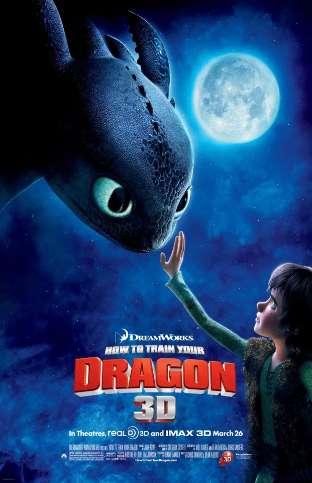 How To Train Your Dragon movie poster : 11 x 17 inches