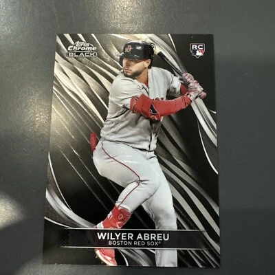 2024 Topps Chrome Black - #23 Wilyer Abreu (RC) Boston Red Sox - Image 1 of 2