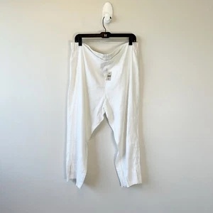 Pantalones J. Jill de Lino Cintura Elástica Blancos Pull-On Pierna Ajustada Talla Pequeña XL NUEVOS CON ETIQUETAS’s - Imagen 1 de 11