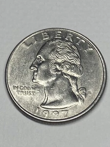 US Quarter Dollar 1997 - D Silver Mint Coin Washington Liberty Reverse VTG Money - Picture 1 of 7