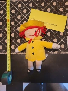 Kohls Cares Madeline 14" Plush Doll Toy Stuffed 2016 Soft Clean Yellow Red - Picture 1 of 3