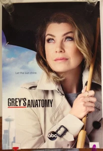Póster promocional de anatomía de Grey ABC televisión Ellen Pompeo 27 x 40 excelente - Imagen 1 de 7