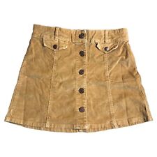 BDG Urban Outfitters Y2K Fairy Grunge Mini Skirt Womens Tag 2 Yellow Corduroy