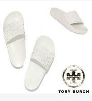 tory burch lina slide cream and black
