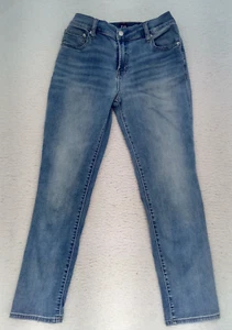 Gap Girlfriend Jeans Womens Size 26/28 Medium Wash Slim Boyfriend Stretch Denim - Picture 1 of 11