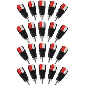 20 PZ Cavo Cavo Altoparlante Audio A Audio Maschio Connettore RCA Adattatore Jack Spina US - Foto 1 di 10