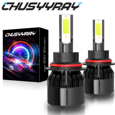 For FORD Taurus 1990-2007-2x 9007 HB5 6000K LED Headlight Bulbs High-Low Beam - Image 1 of 4