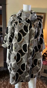 Joseph Ribkoff Black And Gold Jacket Sz 4 - Picture 1 of 14