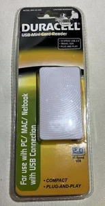 2013 Duracell USB Mini Card Reader 2.0 For use w/ PC/Mac Netbook - Picture 1 of 2