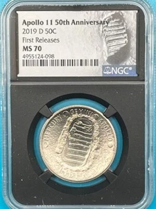 2019-D Apollo 11 50th Anniv. 50 NGC MS 70 First Releases - TOP POP - Picture 1 of 4