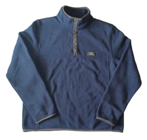 L.L. Bean Men's Slightly Fitted Large 1/4 Snap Pullover Fleece Sweater 298050 L - Picture 1 of 6