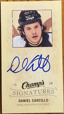 2009-10 Upper Deck Champ’s Signatures MINI Daniel Carcillo #CS-DC - Image 1 of 2