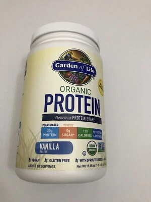 New Garden of Life Organic Protein Powder, Vanilla, , 19.05oz  1 Lb  3.05oz - Image 1 of 4