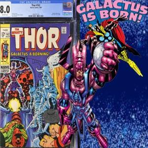 1969 Thor #162 ๐ CGC 8.0 ๐ Origin of Galactus first world he devoured - Picture 1 of 3