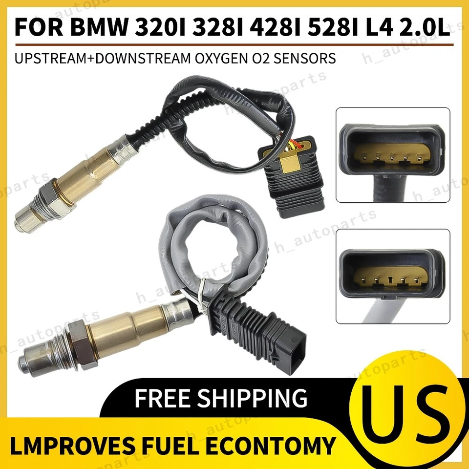 Up+Downstream Oxygen O2 Sensors For BMW 2012-16 328i xDrive 528i xDrive L4 2.0L - Image 1 of 4
