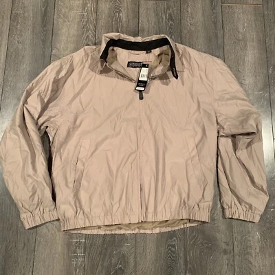 Vintage Reebok Golf Pullover Windbreaker Jacket Khaki Light Brown 90s Sz S - Image 1 of 4