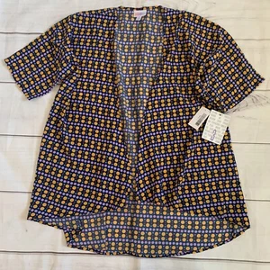 Kimono colorato LuLaRoe Bianka bambina taglia 10-14 manica corta anteriore aperta NUOVO - Foto 1 di 6