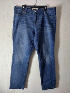 Gap 1969 Real Straight Mid Rise Denim Damen Jeans Medium Wash Größe 34 Regular - Bild 1 von 5