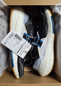 Adidas Ultraboost 22 X Parley Size UK 10 BNIB Black Blue White Gum Sole K1 - Picture 1 of 22