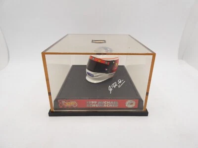 Casco Michael Schumacher 1999 Ferrari Hotwheels 1/8 F1 Formula 1 Helmet Scatola - Immagine 1 di 3