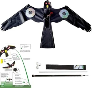 Birds Scarer Hawk Flying Kite Simulated Hawk Flash Reflective Scare,Wind Powe... - Picture 1 of 6