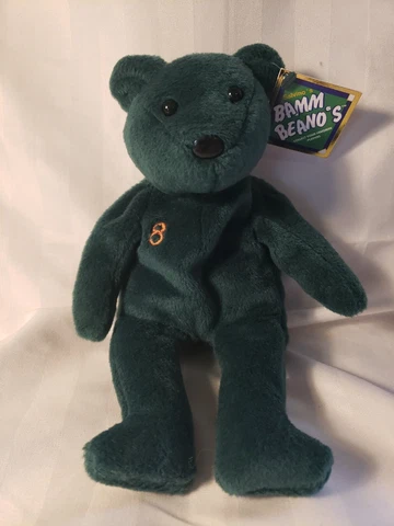 Vintage 1998 MLB Salvino's Bamm Beanos 9" Beanie Bear Cal Ripken Jr #8 Orioles Cover