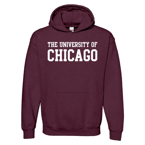 University of Chicago Phoenix Basic Block Licensed Hooded Sweatshirt - Maroon Cover