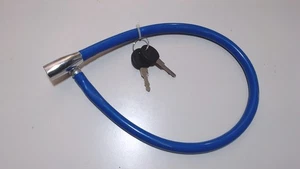 LUCCHETTO UNIVERSALE CON 2 CHIAVI BLU-CROMATO - Imagen 1 de 1