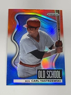 Prizm Baseball Old School 2022 rojo/blanco/azul Prizm - Carl Yastrzemski - Medias Rojas Foto 1 de 2