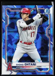 Bowman 2021 béisbol cromo zafiro Shohei Ohtani #27 Los Angeles Angels - Imagen 1 de 10