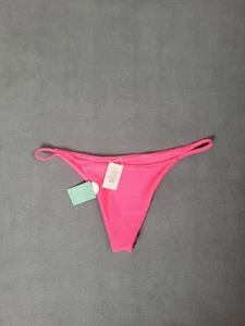 Bikini donna full tilt a costine sottile laterale skimpy slip rosa fluo grande - Foto 1 di 5