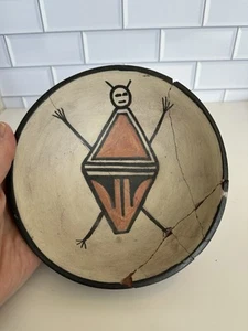 Vintage Santo Domingo Kewa Pueblo Pottery Bowl By Paulita Pacheco - Picture 1 of 7